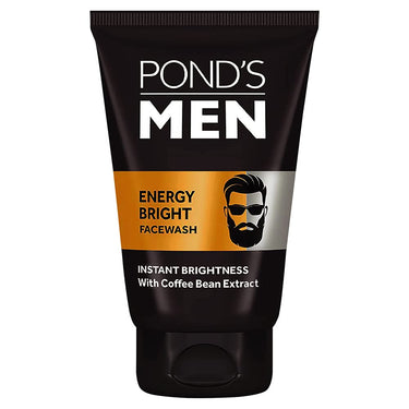 POND's Men Pimple Clear Facewash Reduces Pimples In 3 Days, 100 G & Men's  Energy Bright Face Wash Coffee Beans Bright Skin, 100G